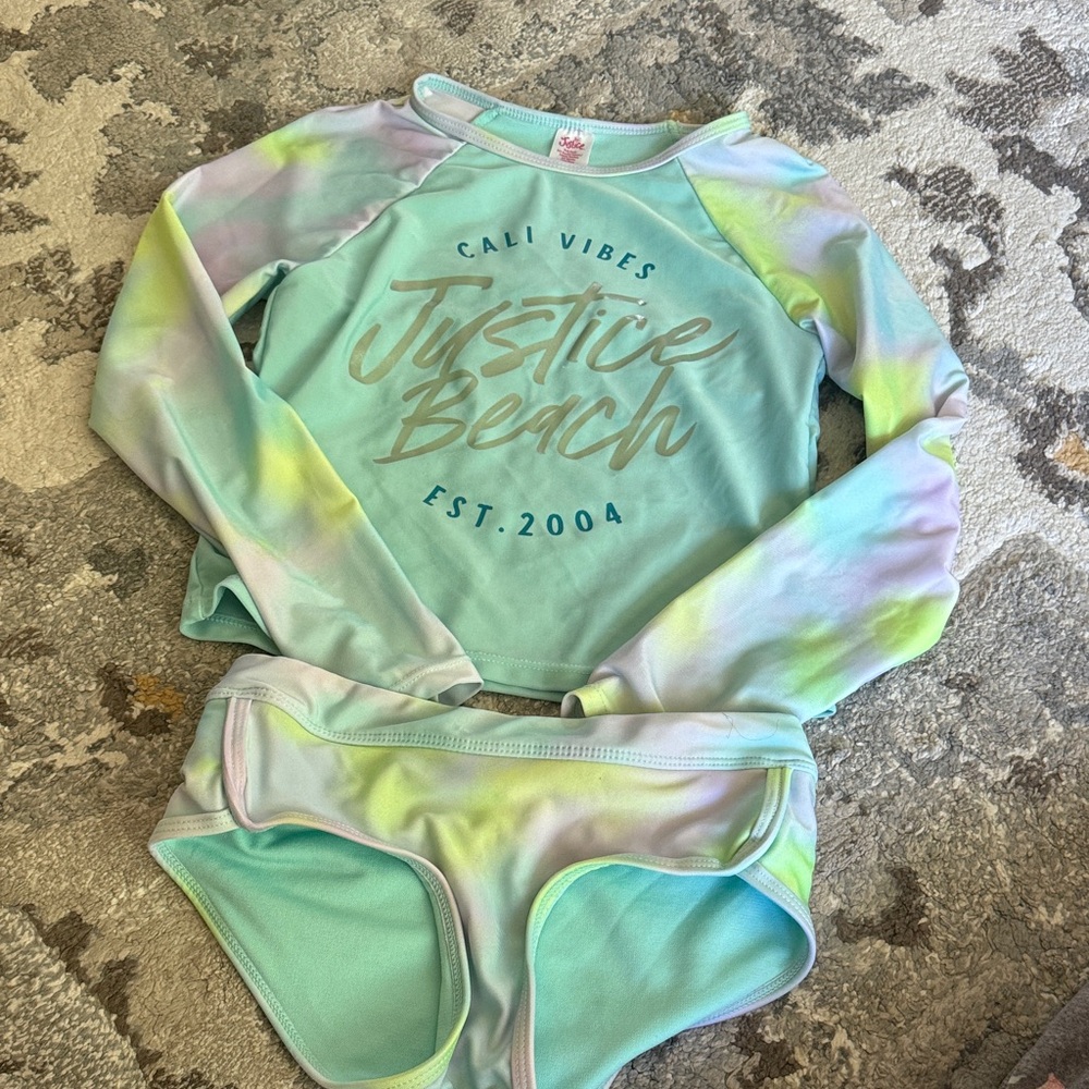 Justice Cali Vibes Pastel Swim Set